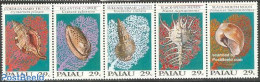 Palau 1992 Shells 5v [::::], Mint NH, Nature - Shells & Crustaceans - Marine Life