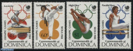 Dominica 1988 Olympic Games 4v, Mint NH, Sport - Gymnastics - Kayaks & Rowing - Olympic Games - Gimnasia