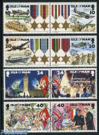 Isle Of Man 1995 End Of World War II 4x2v [:], Mint NH, History - Transport - Decorations - Militarism - World War II .. - Militaria