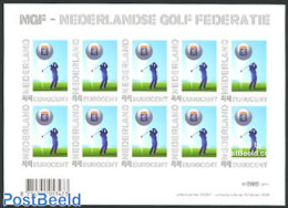 Netherlands 2009 Frame Stamp M/s, Golf Federation, Mint NH, Sport - Golf - Sport (other And Mixed) - Ongebruikt