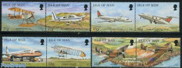 Isle Of Man 1997 Aeroplanes 4x2v [:], Mint NH, Transport - Aircraft & Aviation - Airplanes