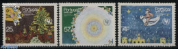 Portugal 1987 Christmas 3v, Mint NH, Religion - Christmas - Art - Children Drawings - Unused Stamps