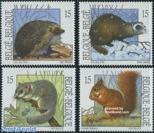 Belgium 1992 Animals 4v, Mint NH, Nature - Animals (others & Mixed) - Hedgehog - Neufs