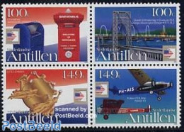 Netherlands Antilles 2006 Washington 2006 4v [+], Mint NH, Transport - Philately - Post - U.P.U. - Fokker Airplanes - .. - Correo Postal