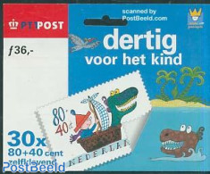 Netherlands 2000 Child Welfare Foil Booklet, Mint NH, Stamp Booklets - Art - Children's Books Illustrations - Unused Stamps