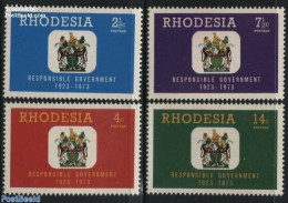 Rhodesia 1973 Government 4v, Mint NH, History - Coat Of Arms - Andere & Zonder Classificatie