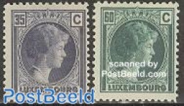 Luxemburg 1928 Definitives 2v, Unused (hinged) - Ongebruikt