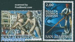 San Marino 2005 Venice Regatta 2v, Mint NH, Sport - Transport - Various - Kayaks & Rowing - Ships And Boats - Folklore - Unused Stamps