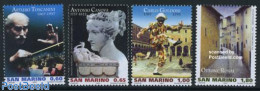 San Marino 2007 Artists 4v, Mint NH, Performance Art - Music - Theatre - Art - Modern Art (1850-present) - Paintings -.. - Ongebruikt