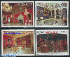 Monaco 2001 Palaces 4v, Mint NH, Art - Art & Antique Objects - Paintings - Unused Stamps