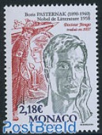 Monaco 2008 Nobel Prize, Boris Pasternak 1v, Mint NH, History - Nobel Prize Winners - Art - Authors - Nuevos