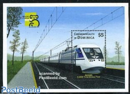 Dominica 1999 Australia 99 S/s, X-2000 Sweden, Mint NH, Transport - Railways - Treni
