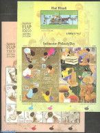 Indonesia 2006 Philatelic Day 2x14v M/s, Mint NH, Nature - Various - Horses - Stamp Day - Toys & Children's Games - Ar.. - Dag Van De Postzegel