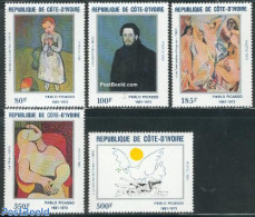 Ivory Coast 1982 Pablo Picasso Birth Centenary 5v, Mint NH, Art - Modern Art (1850-present) - Pablo Picasso - Ongebruikt