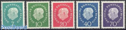 Germany, Berlin 1959 Definitives 5v, Mint NH - Unused Stamps