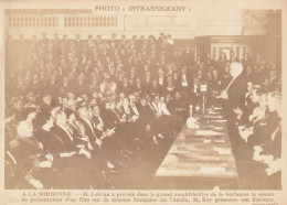 INTRANSIGEANT- A La SORBONNE-  M LEBRUN - Ohne Zuordnung