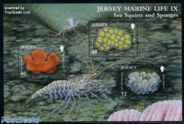 Jersey 2011 Marine Life, Sea Squirts And Sponges S/s, Mint NH, Nature - Shells & Crustaceans - Crabs And Lobsters - Vie Marine