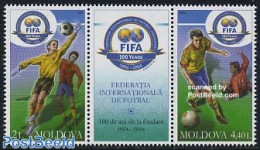 Moldova 2004 FIFA Centenary 2v+tab [:T:], Mint NH, Sport - Football - Sonstige & Ohne Zuordnung