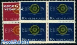 Netherlands 1960 Europa 2v, Blocks Of 4 [+], Mint NH, History - Europa (cept) - Nuovi