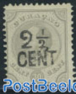 Netherlands Antilles 1895 Definitive Overprint 1v (issued Without Gum), Unused (hinged) - Autres & Non Classés