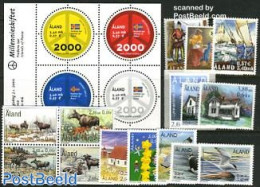 Aland 2000 Yearset 2000 (15v+1s/s), Mint NH, Various - Yearsets (by Country) - Unclassified
