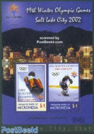 Micronesia 2002 Salt Lake City Olympics S/s, Mint NH, Sport - Ice Hockey - Olympic Winter Games - Eishockey
