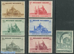 Belgium 1938 Koekelberg 7v, Unused (hinged), Religion - Churches, Temples, Mosques, Synagogues - Ungebraucht