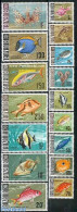 Tanzania 1967 Definitives, Fish 16v, Mint NH, Nature - Fish - Vissen
