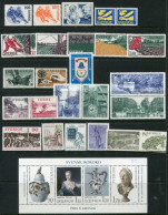 SWEDEN 1979 Issues Almost Complete  MNH / **.  Michel 1053-95 Except 1056, Block 7 - Unused Stamps