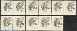 Tonga 1979 On Service, Parrots 11v, Mint NH, Nature - Birds - Parrots - Andere & Zonder Classificatie