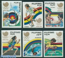 Philippines 1988 Olympic Games 6v Imperforated, Mint NH - Filippijnen