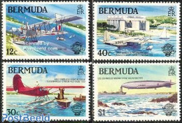 Bermuda 1983 Aviation Bicentenary 4v, Mint NH, Transport - Aircraft & Aviation - Ships And Boats - Zeppelins - Airplanes