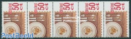 Netherlands 1985 Tourism Coil Strip Of 5 (with Number On Back), Mint NH, Various - Tourism - Unused Stamps