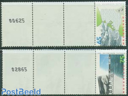 Netherlands 1986 Delta Works 2v Coil 2 Strips Of 5 Stamps, Mint NH, Nature - Water, Dams & Falls - Unused Stamps