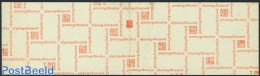 Netherlands 1969 4x25c Booklet, Count Block, Text:Betaal Giraal Uw, Mint NH, Stamp Booklets - Ungebraucht