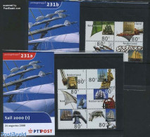 Netherlands 2000 Sail Amsterdam, Presentation Pack 231a+b, Mint NH, Transport - Ships And Boats - Nuovi