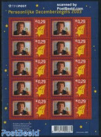 Netherlands 2003 Personal Christmas Sheet, Mint NH, Religion - Christmas - Unused Stamps