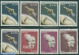 Paraguay 1962 Space Exploration 8v, Mint NH, Transport - Space Exploration - Paraguay