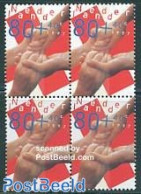 Netherlands 1997 Red Cross 1v Block Of 4 [+], Mint NH, Health - Red Cross - Neufs