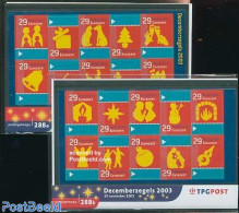 Netherlands 2003 Christmas Pres.pack (2), Mint NH, Nature - Performance Art - Religion - Cats - Deer - Dogs - Dance & .. - Unused Stamps