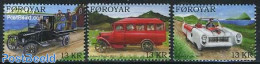 Faroe Islands 2011 Oldtimers 3v, Mint NH, Transport - Automobiles - Coches