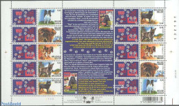 Belgium 2002 Dogs M/s, Mint NH, Nature - Dogs - Unused Stamps