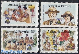 Antigua & Barbuda 1985 Girl Guides 4v, Mint NH, Sport - Scouting - Antigua Und Barbuda (1981-...)