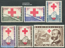 Belgium 1959 Red Cross 6v, Mint NH, Health - Health - Red Cross - Unused Stamps