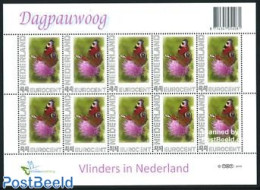 Netherlands 2009 Frame Stamps, Butterfly M/s, Mint NH, Nature - Butterflies - Flowers & Plants - Unused Stamps