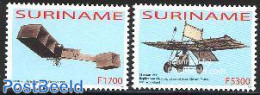 Suriname, Republic 2003 Aviation Centenary 2v, Mint NH, Transport - Aircraft & Aviation - Airplanes