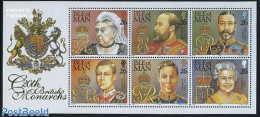 Isle Of Man 1999 20th Century Monarchs S/s, Mint NH, History - Kings & Queens (Royalty) - Königshäuser, Adel