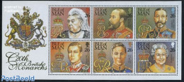 Isle Of Man 1999 20th Century Monarchs S/s, Mint NH, History - Kings & Queens (Royalty) - Case Reali