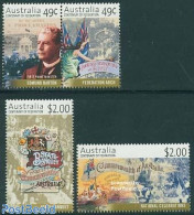 Australia 2001 100 Years Australian Commonwealth 4v (2v+[:]), Mint NH - Neufs