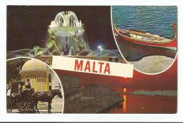 TRITON FOUNTAIN - DGHAJSA - KAROZZIN - GRAND HARBOUR - MALTA - - Malta
